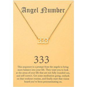 Angel Number Choker Necklace Numerology Jewelry for Women